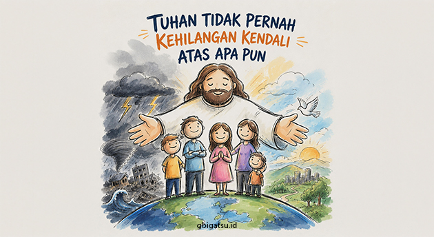 TUHAN TIDAK PERNAH KEHILANGAN KENDALI ATAS APAPUN.